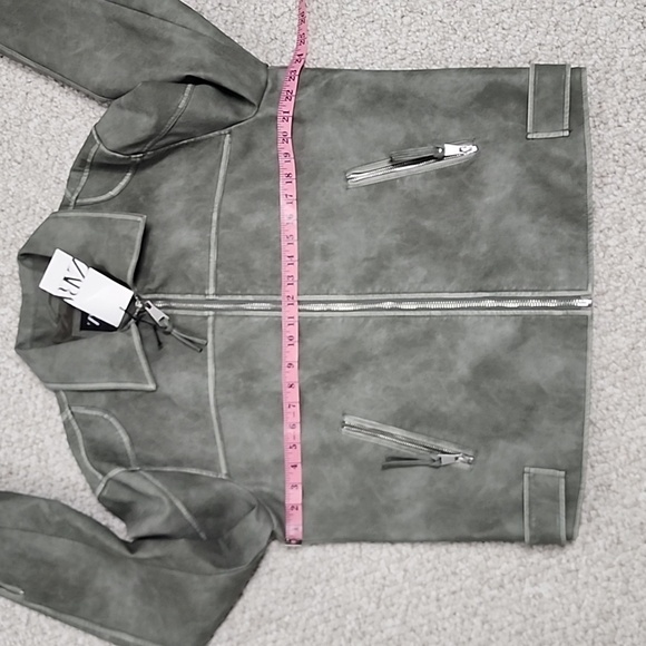 ZARA Faux Leather Washed Jacket - Picture 12 of 16